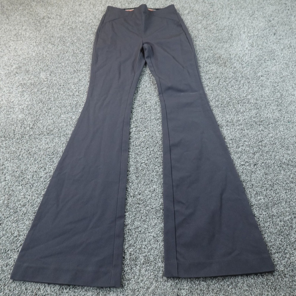 Anthropologie Pants Womens 2 Gray Flare Bell Bottom Pull On Stretch Boho 70s